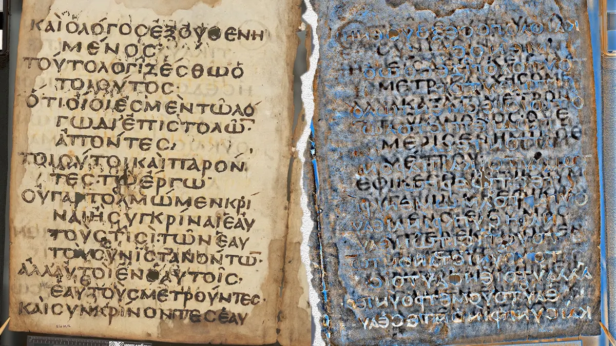 42 Lost Pages of Sixth-Century New Testament Manuscript Found Using Multispectral Imaging